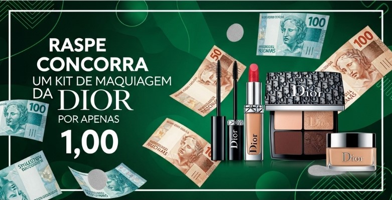 KIT DE MAQUIAGEM - R$1,00 - ARRASE COM UM KIT COMPLETO DE MAQUIAGENS DA DIOR